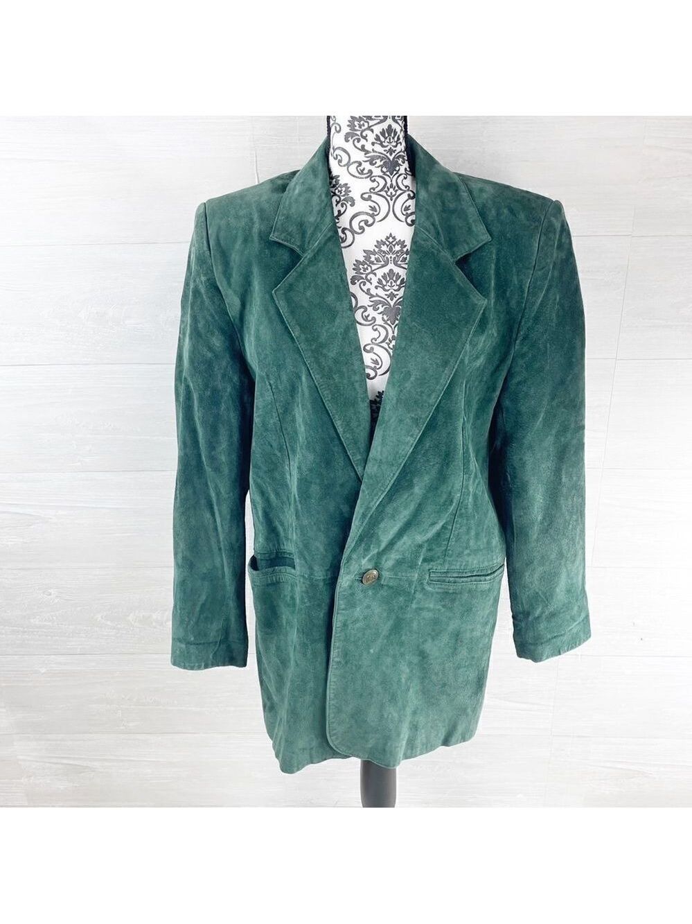 Vintage Paris Sports Club Suede Leather Jacket
